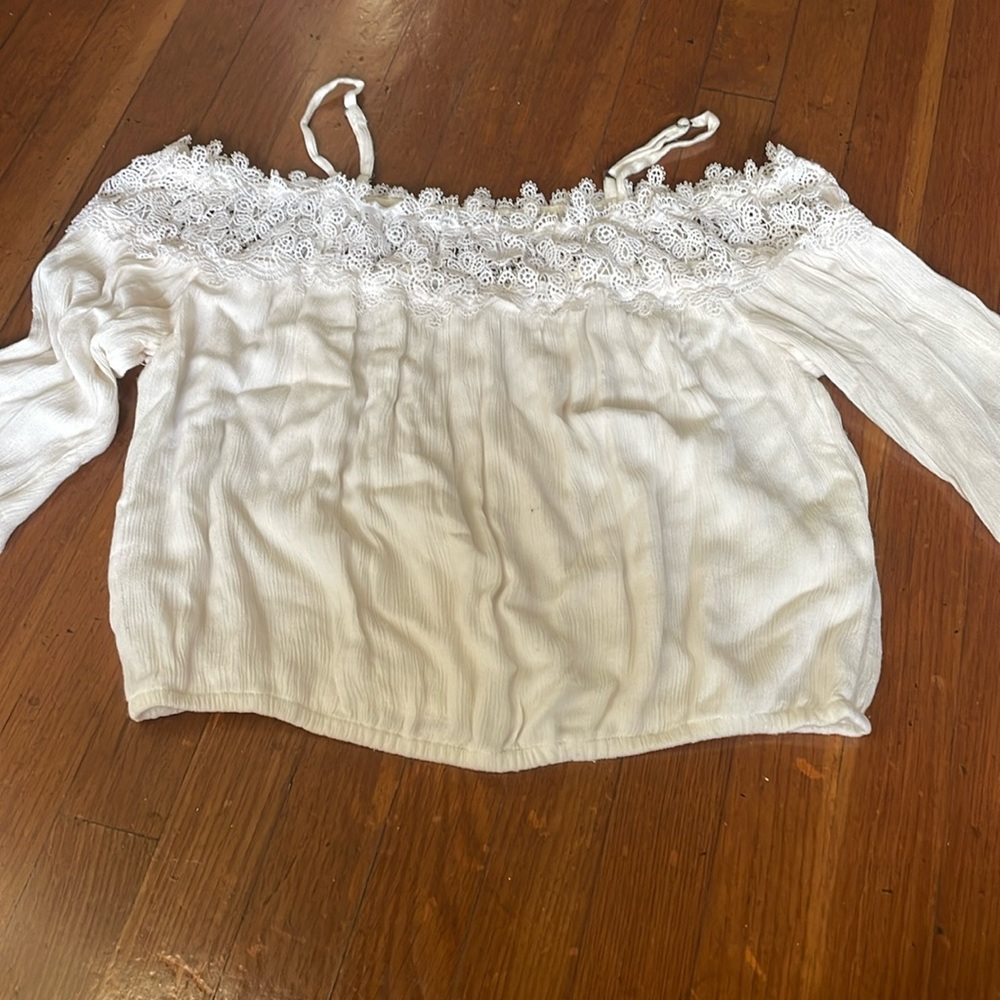 hollister, white, extra small